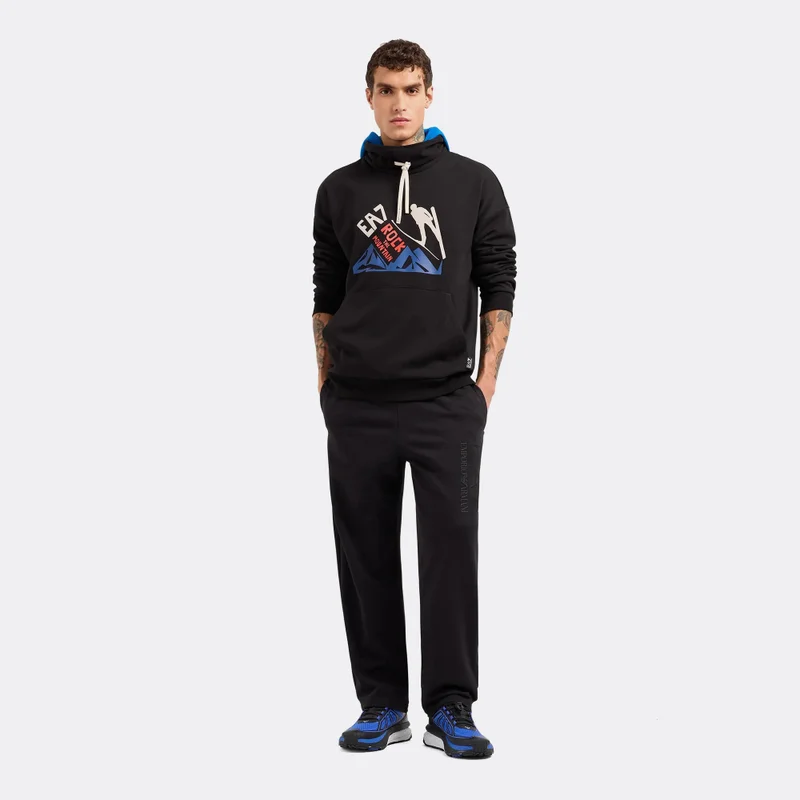 EA7 Emporio Armani Black Men's Train Graphic Series Hoodie for Men | Best Price UAE