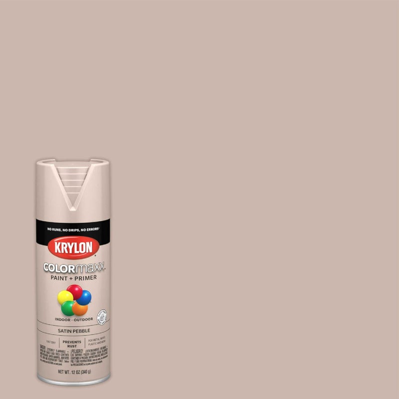 Krylon K05572007 COLORmaxx  Pebble  Satin - 12 ounce - Image 2