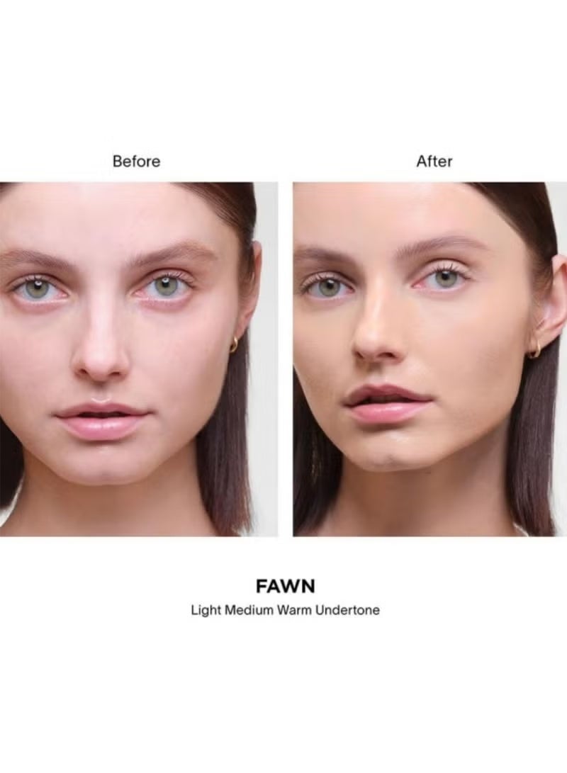 أورجلاس كونسيلر فانيش إيربراش من آور غلاس. كونسيلر خفيف الوزن ومقاوم للماء لإطلالة طبيعية مُنفَّذة بالهواء. (لون بني فاتح) - Image 3