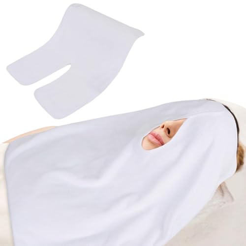 Sinland SINLAND Microfiber Esthetician Towels for Facials Mask Removing Face Wrap Soft Facial Cloth with Split Design Spa Towels for Facial Steam Massage and Cleansing