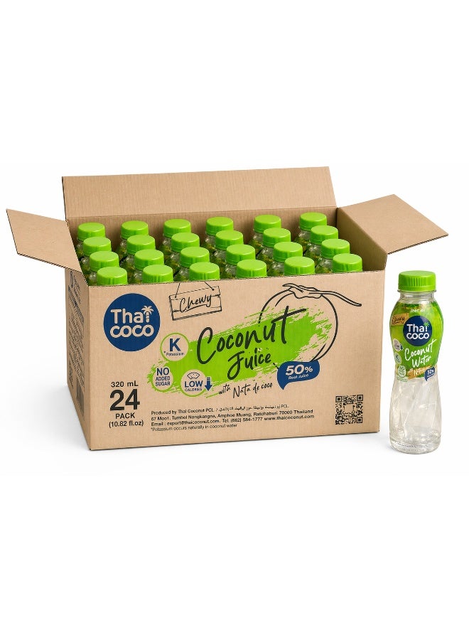 Thai Coco Coconut Water with Nata de Coco 320ml Pack of 24 - Image 1