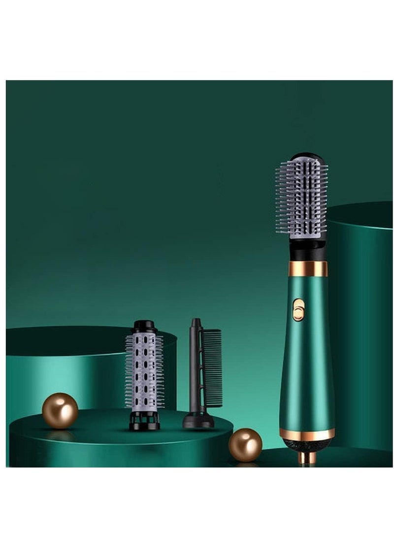 TIGER 3 in 1 Hair Dryer Brush Hot Tools Blow Dryer Brush Hair Brush Blow Dryer Professional Multi-Functional Styling Tools & Appliances Women Curling Hair Straight Hairdryer (ST01, Green) - Image 1