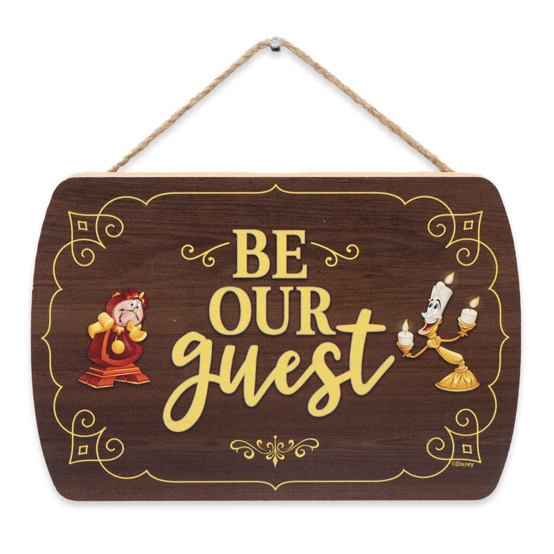 أوبن رود براندز Disney Beauty and the Beast Be Be Guest Wood Wood Decor  - Image 1