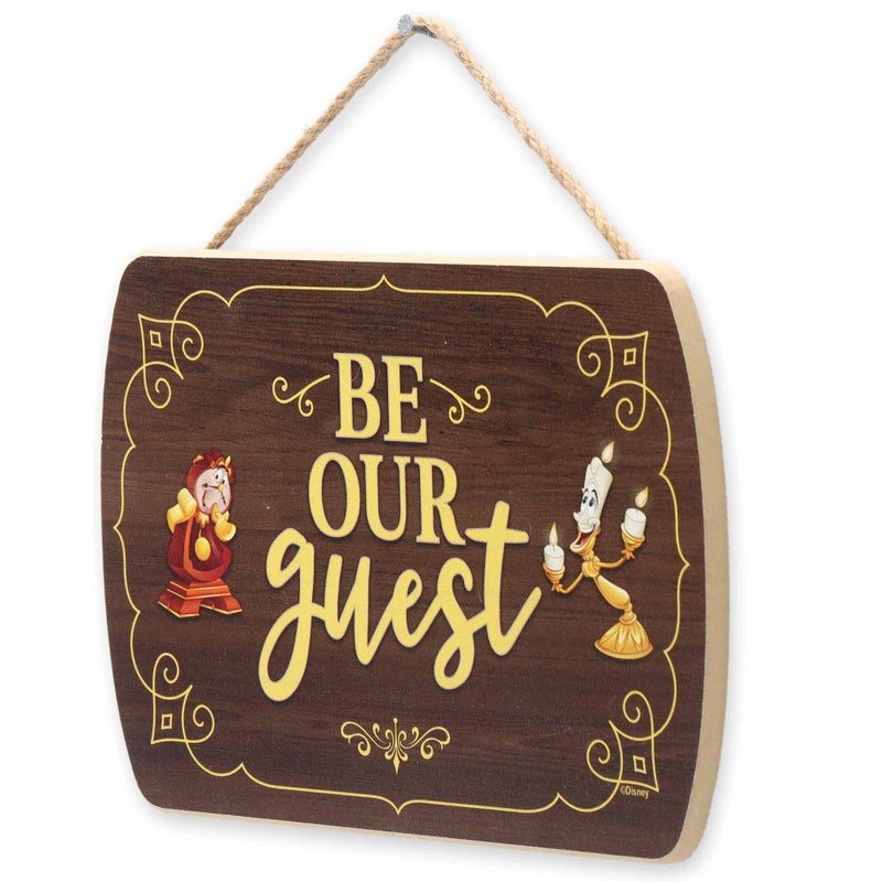 أوبن رود براندز Disney Beauty and the Beast Be Be Guest Wood Wood Decor  - Image 2