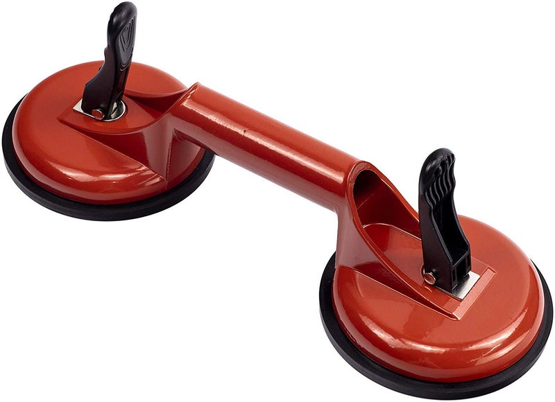 Genubi Industry Glass Suction Cups Heavy Duty Aluminum Vacuum Plate Handle Glass Holder Hooks to Lift Large Glass/Floor Gap Fixer/Tile Suction Cup Lifter/Moving Glass/Pad for Lifting/Dent Puller - Image 1
