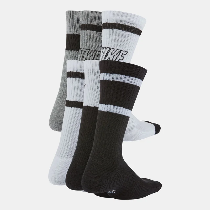 Nike Kids' Everyday Cushioned Crew Socks - 6 Pack (Older Kids)