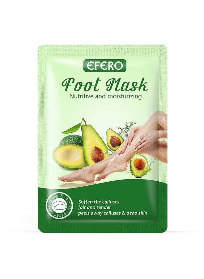 efero Foot Peeling and Exfoliating Mask, Dead Skin Removing Sock - Avocado - Image 1