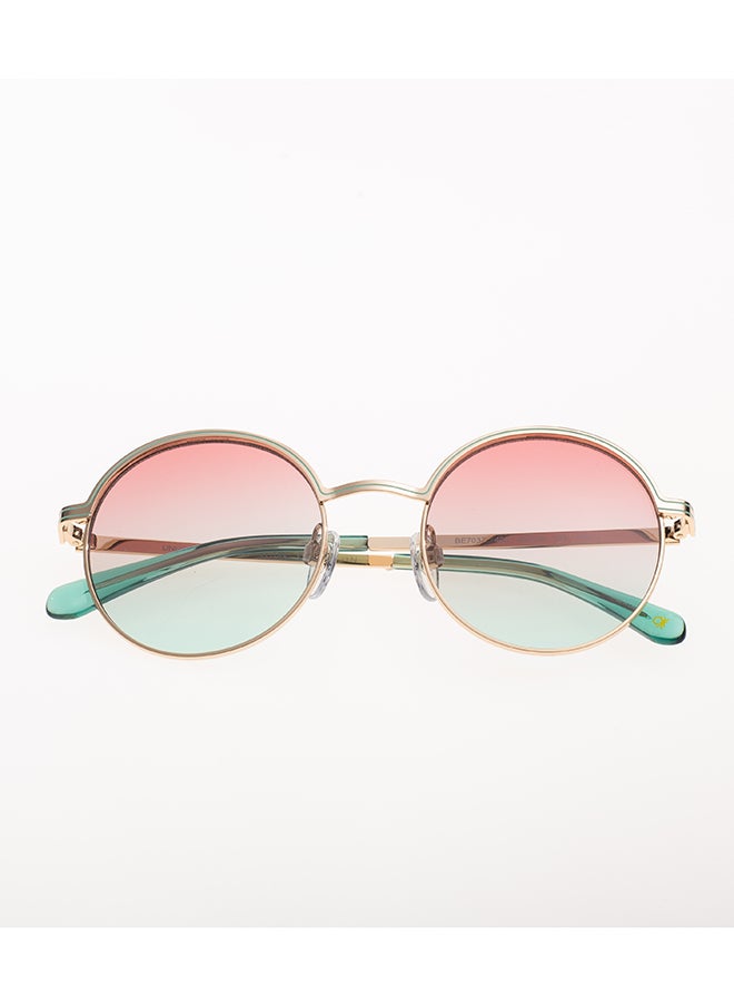 Benetton - Women's Round Sunglasses - BE7037 - Lens Size: 49 Mm - Image 1