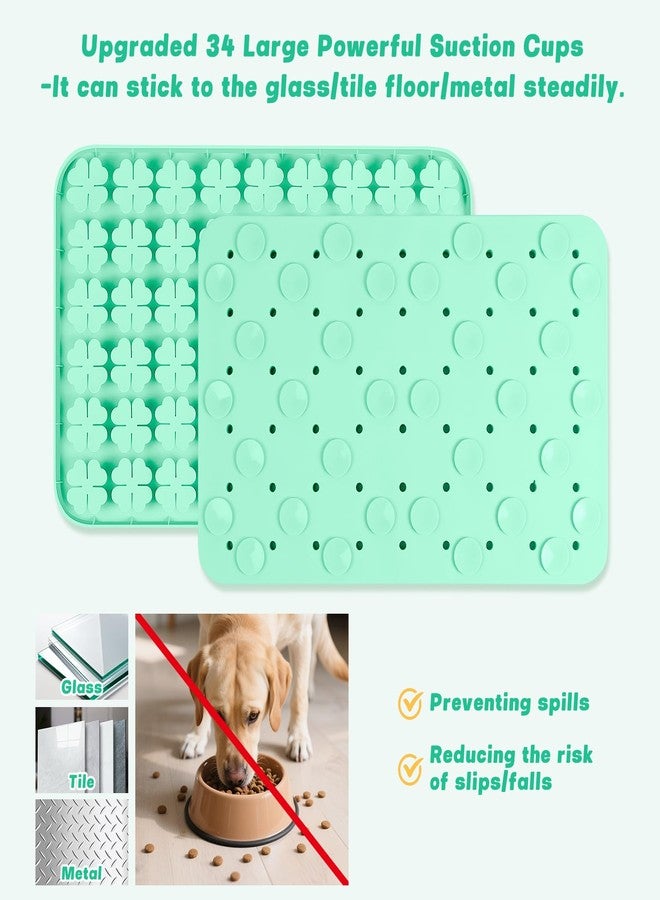 Bartuke Dog Lick Mat, 23.6"x 15.7" Large Silicone Snuffle Mat with Suction Cups, Slow Feeder for Small Medium Large Dogs Slow Eating, Boredom Reducer (Blue) - Image 5