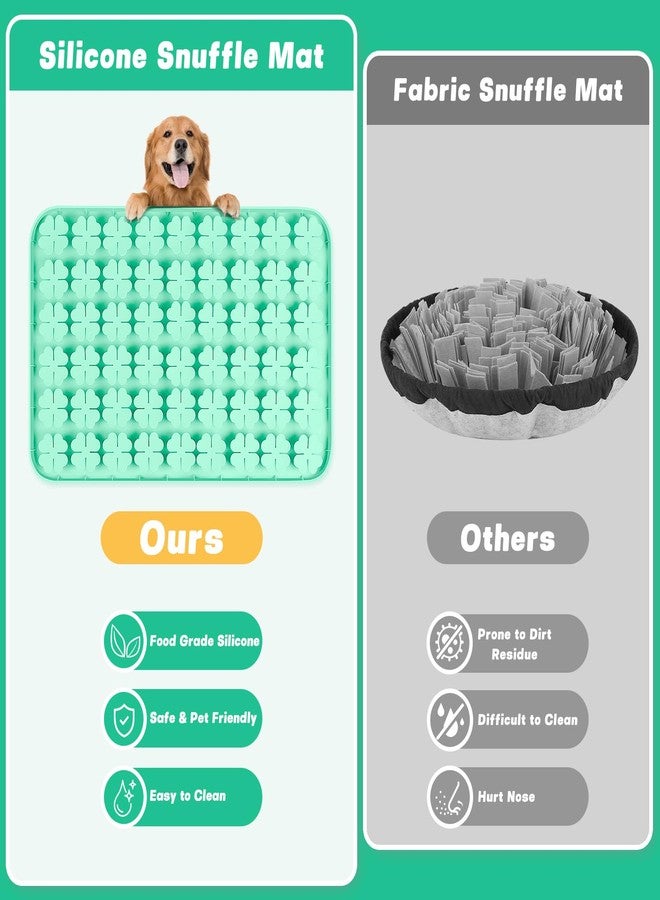 Bartuke Dog Lick Mat, 23.6"x 15.7" Large Silicone Snuffle Mat with Suction Cups, Slow Feeder for Small Medium Large Dogs Slow Eating, Boredom Reducer (Blue) - Image 4