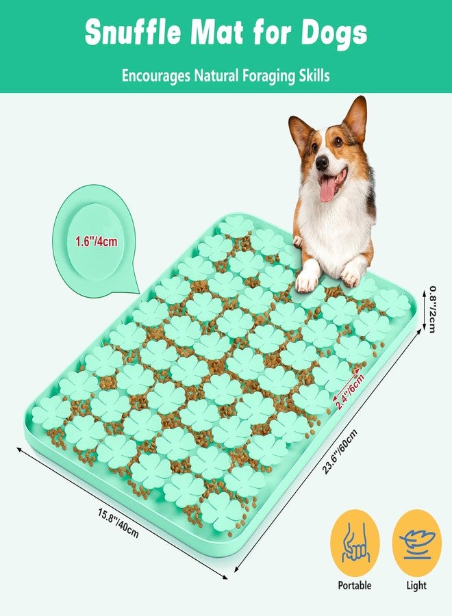 Bartuke Dog Lick Mat, 23.6"x 15.7" Large Silicone Snuffle Mat with Suction Cups, Slow Feeder for Small Medium Large Dogs Slow Eating, Boredom Reducer (Blue) - Image 3