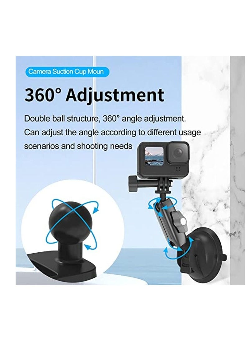 TELESIN - TELESIN Action Camera Universal Suction Cup Mount 360 Degree Rotatable for GoPro, Insta 360, DJI Action 2, Osmo Action, Osmo Pocket and Mobile Phone - Image 1