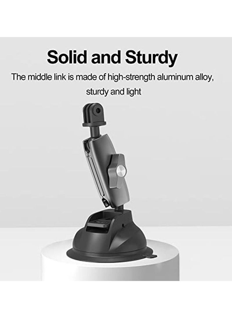 TELESIN - TELESIN Action Camera Universal Suction Cup Mount 360 Degree Rotatable for GoPro, Insta 360, DJI Action 2, Osmo Action, Osmo Pocket and Mobile Phone - Image 1
