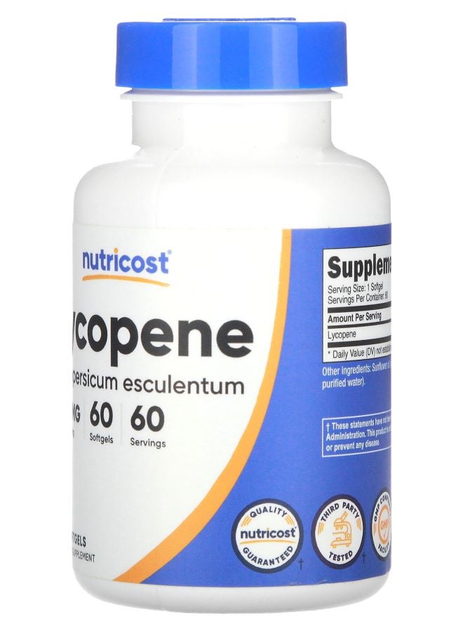Nutricost Lycopene 20 mg  60 Softgels - Image 2