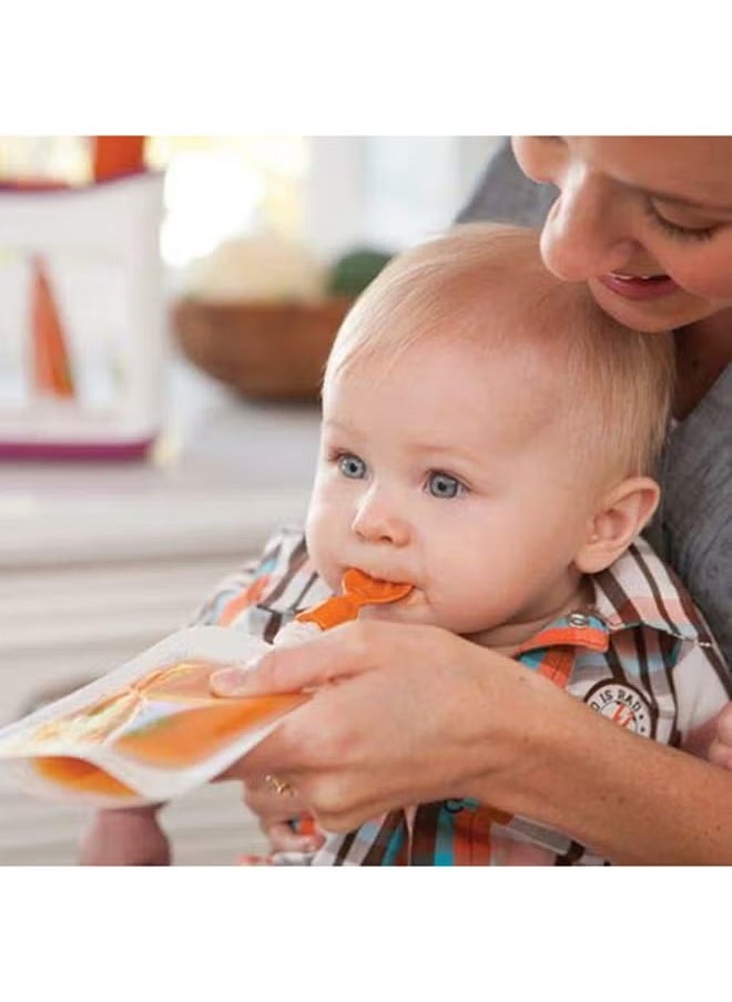 Feeding Line Squeeze Station Container, Food Pouch for Newborn Baby Store Homemade Fruit and Vegetable Puree, Soup, Smoothies, Porridge Include Feeding Spoon (Purple) - pzsku/ZA4B55C7B2C30F4D09AC5Z/45/_/1697629462/c2088fee-d8d5-4f43-821b-11097f2dd922