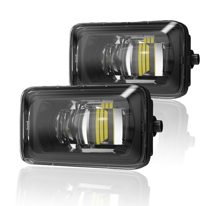 wideep Premium LED Fog Light Assemblies For F150 20152020 Ford and 1719 F250F350F450 Super Duty White Light Fog Lamp Assembly Kit Plug and Play Antifog IP67 DC 12V 2Pcs JL3Z7222D - Image 2