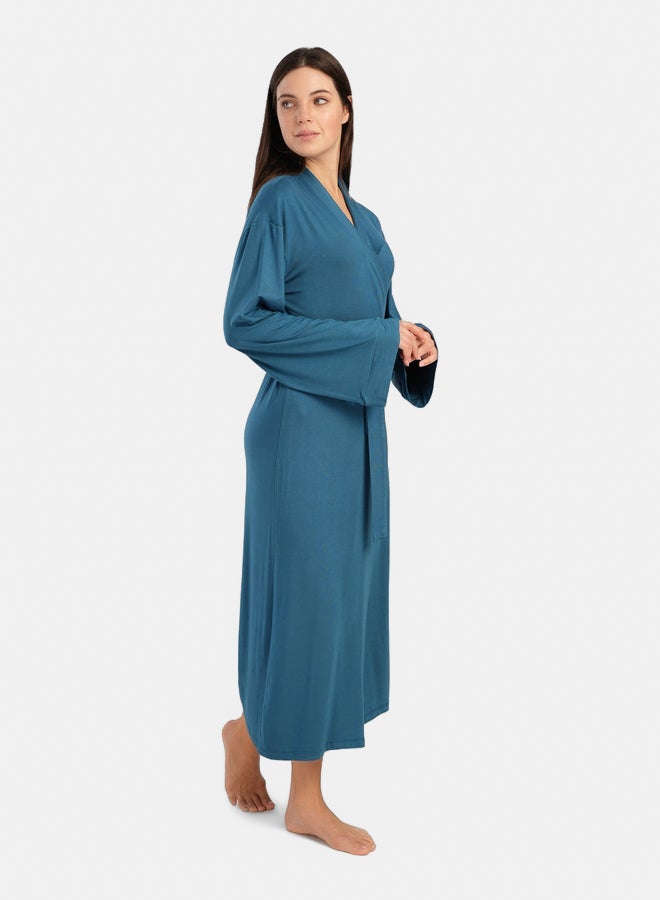 Carina Long Sleeves Plain Robe - Image 1