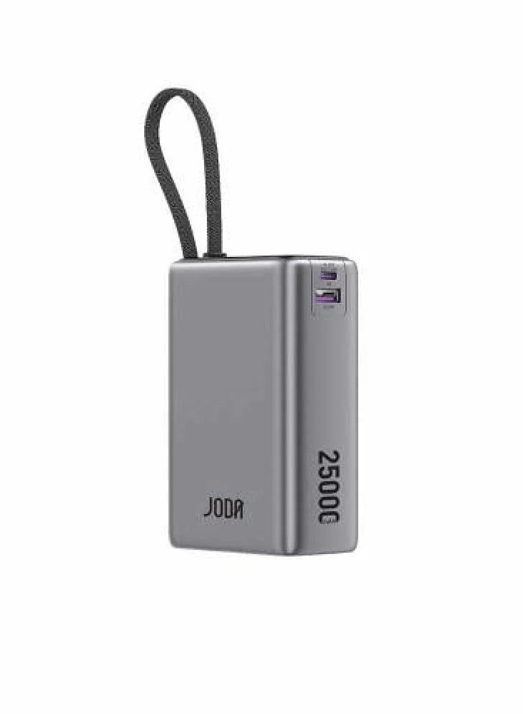 جودا بطارية جودا نيون المحمولة – قدرة 100 واط وسعة 25,000 ملّي أمبير – باور بنك فائق السرعة بمنفذ Type-C وUSB مع شاشة رقمية وسلك مدمج – شحن سريع للأجهزة الذكية واللابتوبات الكبيرة - Image 1