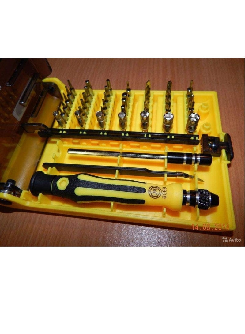 Screw Driver - Cell Phone Repair Tool Set - 45 in 1 - طقم مفكات - 45 قطعه  - Image 5