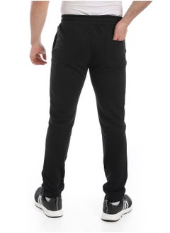 Andora Soft Printed Cotton Pants _ Black  - Image 3