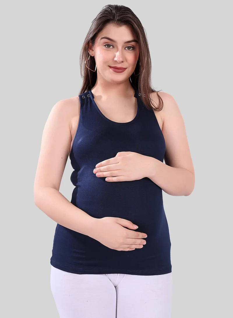تامي تانك توب للحمل والرضاعة - أزرق