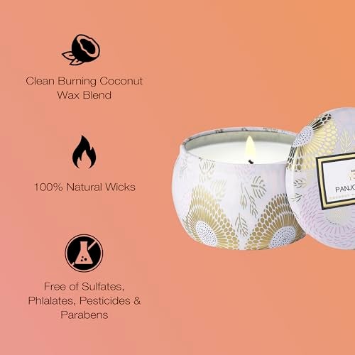 Voluspa Panjore Lychee Petite Tin Candle , 4 Ounces - Image 4