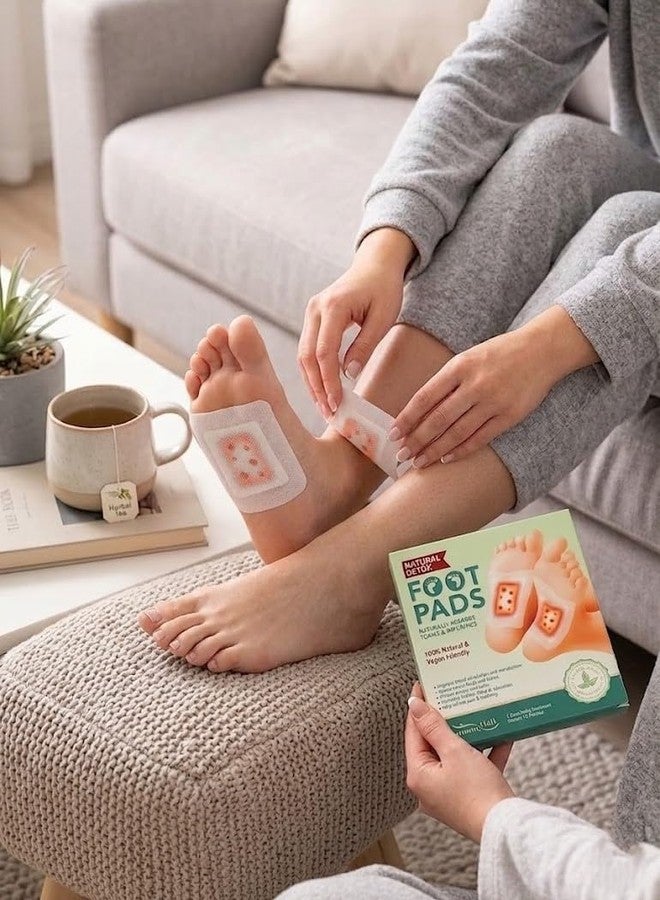 ZUCLLSPA Natural Detox Foot Pads with Artemisia Extract, Deep Cleansing Patches for Stress Relief & Better Sleep, Vegan, 30 Count - Image 2