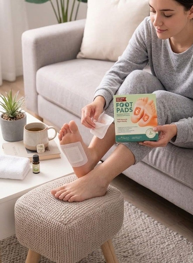 ZUCLLSPA Natural Detox Foot Pads with Artemisia Extract, Deep Cleansing Patches for Stress Relief & Better Sleep, Vegan, 30 Count - Image 3