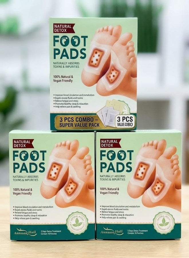 ZUCLLSPA Natural Detox Foot Pads with Artemisia Extract, Deep Cleansing Patches for Stress Relief & Better Sleep, Vegan, 30 Count - Image 1