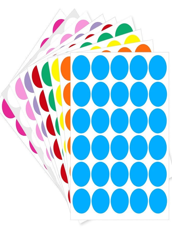 Yeachlaing 1 Inch Removable Color-Coding Labels,Writable Not Blurry,9 Colors,1080 Labels - Image 1