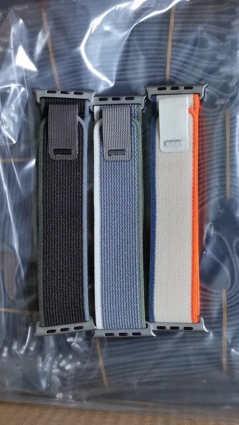 Bluejw Nylon Trail Loop Watch Band for Apple Watch Ultra 1/2/3 49mm with Black Connector - Elastic Weave Sport Strap - Replacement Wristband - Image 5