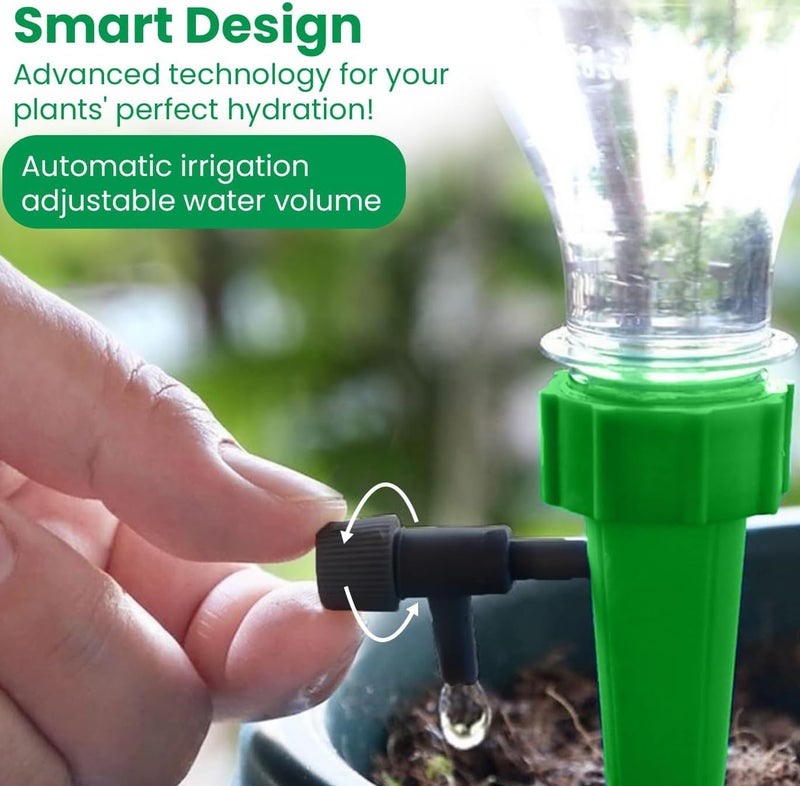 Radiant Drip Irrigation kit for Home Garden plants, Self-Watering Spikes Plants, Automatic Water Devices For Plant with Slow Release Control Tap Drip Irrigation (Pack of 12) - Image 4