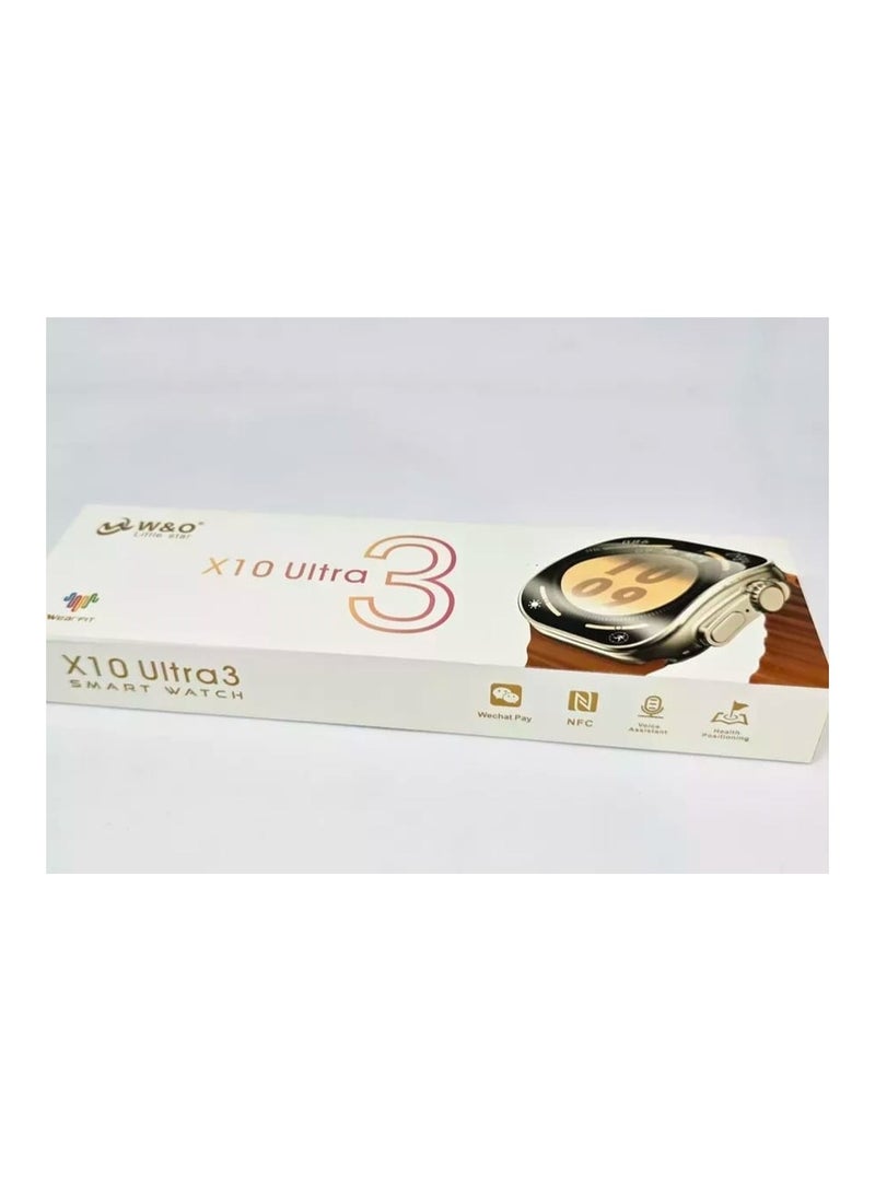 W&O  Black color t comes in a curvy, universal square shape, a wonderful shape, a very attractive watch, and a universal screen texture - Image 1