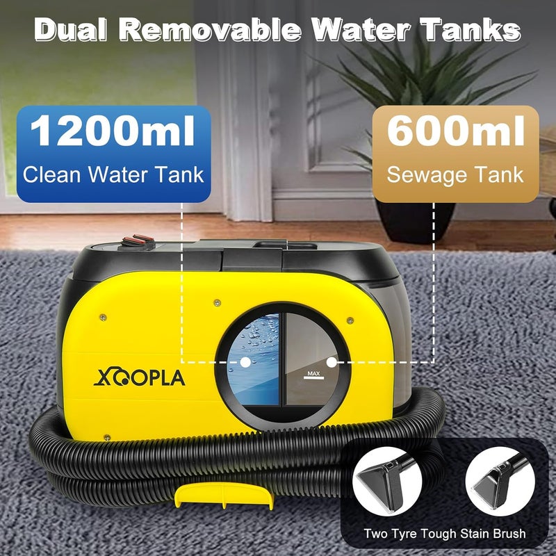 Portable Carpet Spot and Upholstery Cleaner, Lightweight Handheld Deep Cleaner Machine for Pet Stains, Sofa, Rug, Mattress, Car Seat and Curtain - Image 5