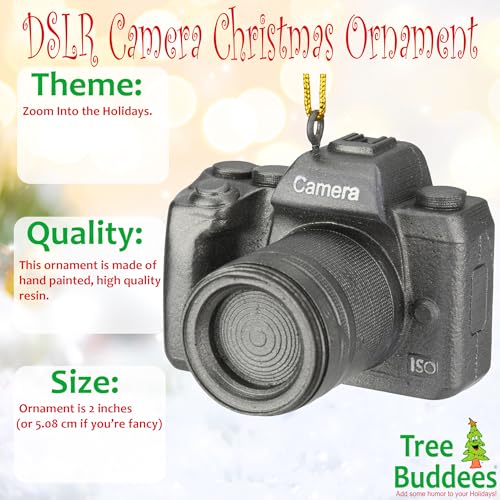 Tree Buddees Digital DSLR Camera Christmas Ornaments - Image 2