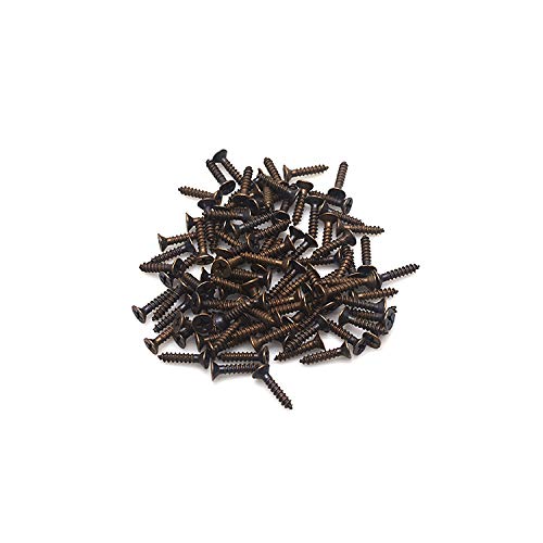 FarBoat 20Pcs Antique Flush Hinges Bifold Non-Mortise Iron Hardware for Woodboxes Wood Chest Suitcase Show Cases (1.5x0.8in Bronze) - Image 4