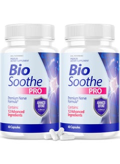 IDEAL PERFORMANCE IDEAL PERFORMANCE (2 Pack) Biosoothe Pro Neuropathy Treatment Capsule for Nerve Pain Repair Pills Bio Soothe Premium Formula Supplement Alpha Fix Neeve (120 Capsules) 