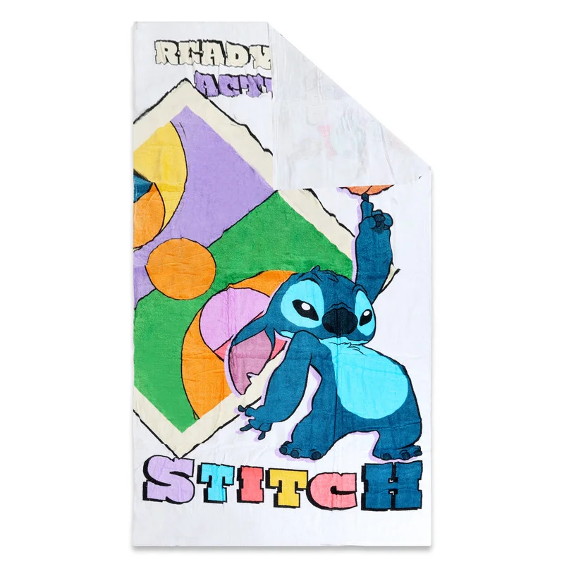 ديزني Disney Stitch Beach Towel Kids  70x140 cm - TRHA36187