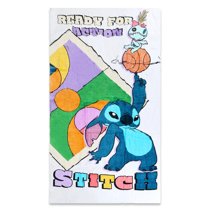ديزني Disney Stitch Beach Towel Kids  70x140 cm - TRHA36187