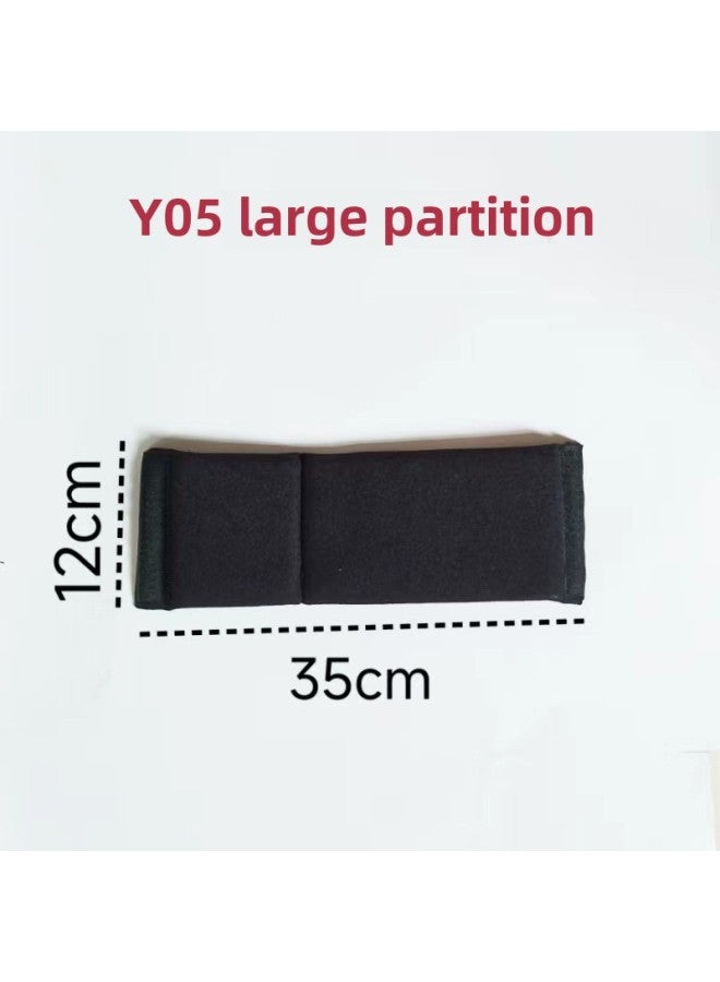 Anti-Squeeze Camera Bag Compartment Inner Bag Space Separator Lens Protection Mwai Sticking Sponge Pad Shockproof-Color:Black Y05-Large Partition  - Image 1