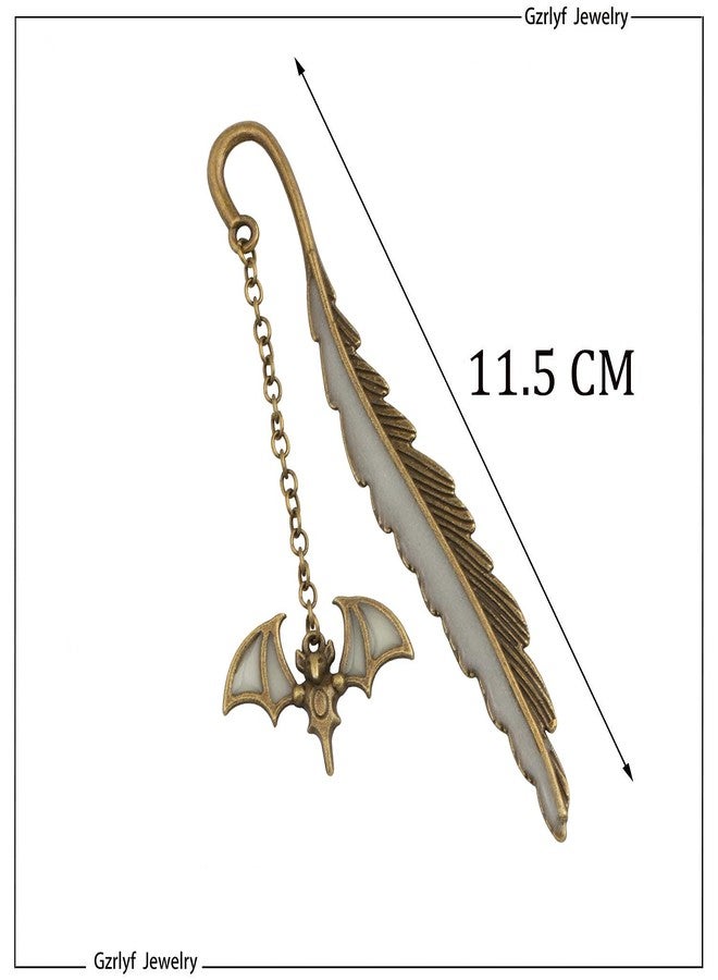 Gzrlyf Bat Bookmark Luminous Bookmarks Bat Gifts for Book Lover Bookworm Gifts Bat Lover Gifts (Luminous Bookmark 2) - Image 4
