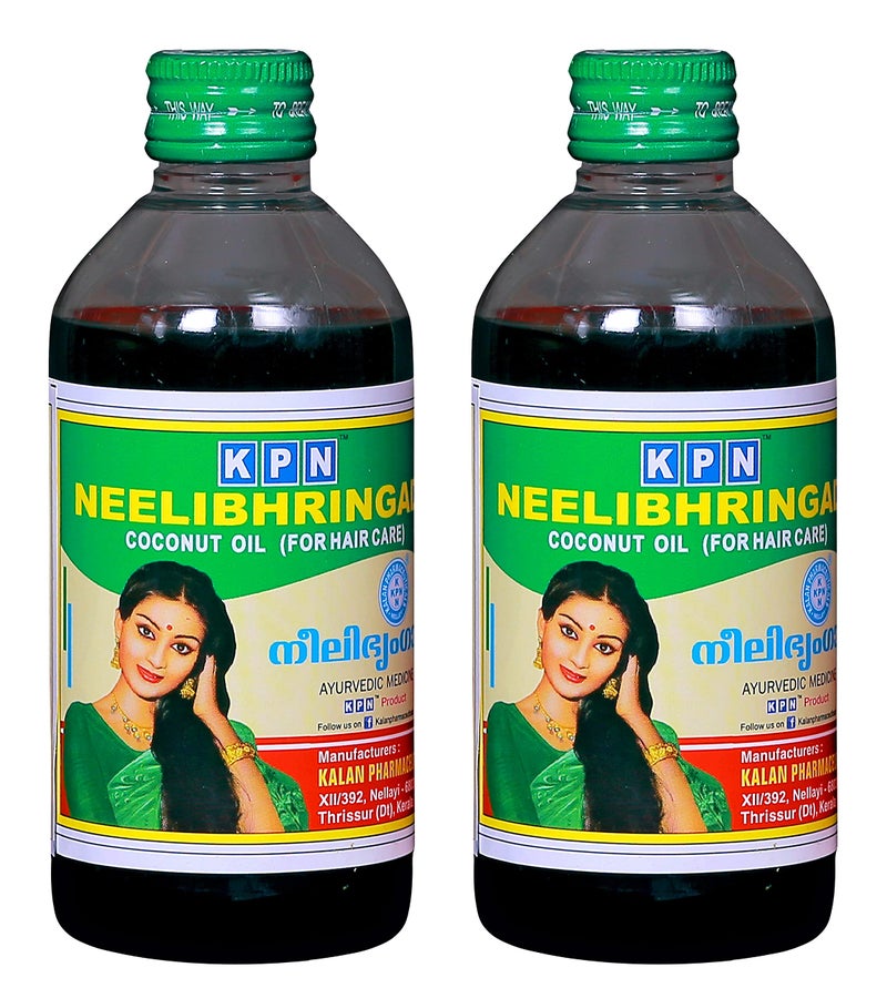 KPN K P N Neelibhringadi Coconut Oil, 200 ml (Pack of 2) - Image 1