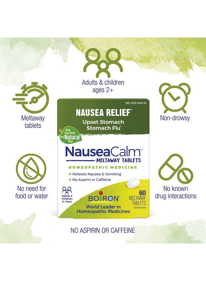 Boiron Nauseacalm Relief For Upset Stomach Nausea And Vomiting Due To Stomach Flu Overindulgence Or Motion Sickness Nondrowsy 60 Count - Image 4