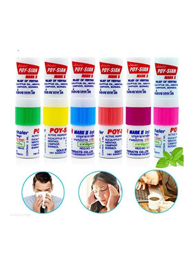 POY SIAN Pack of 3 Pim Saen Balm Oil Mark-2 Nasal Stick  - Image 3