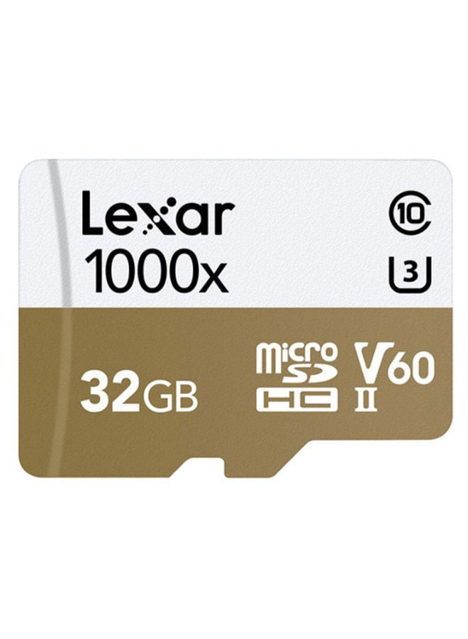 NIBEMINENT Professional 1000x Micro SDHC Memory Card Brown/White  - Image 1