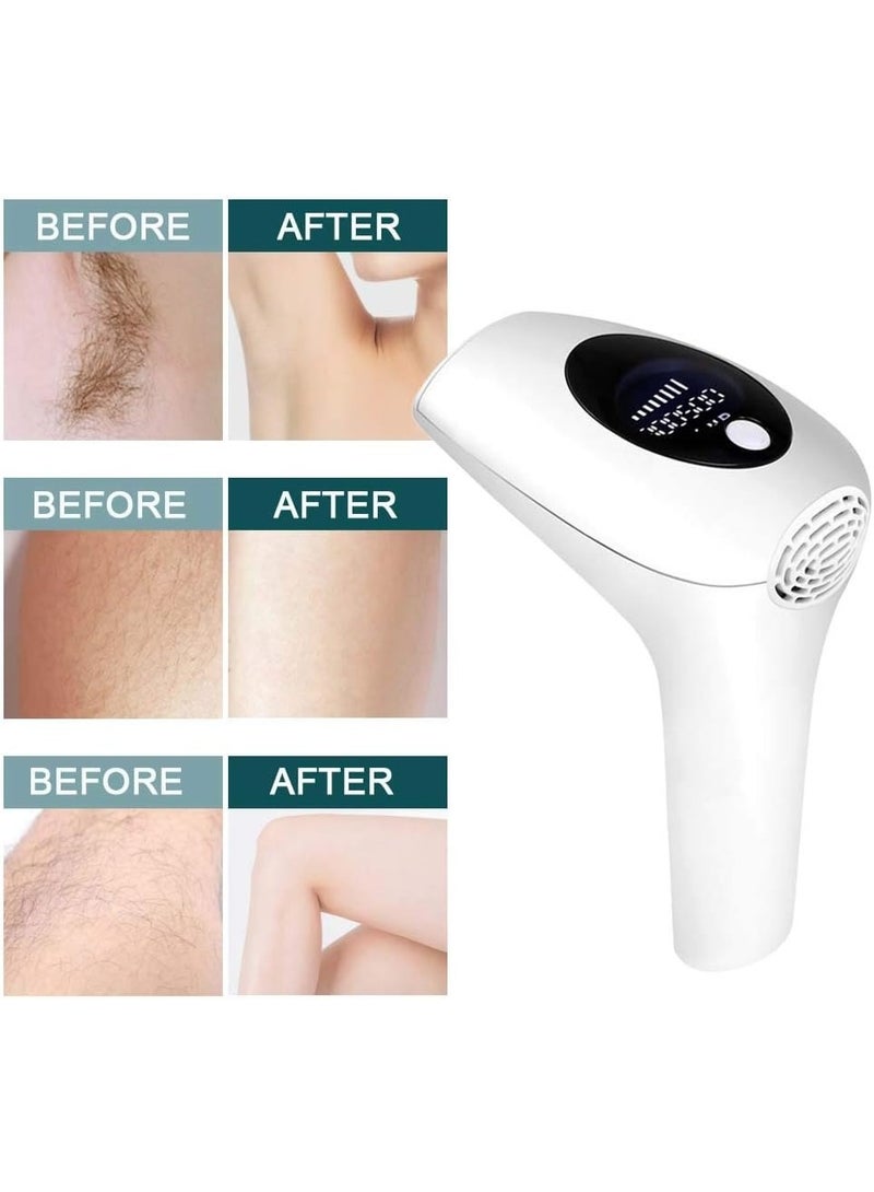 جهاز إزالة الشعر بتقنية IPL صغير الحجم مع 900,000 ومضة - 8 مستويات طاقة - شاشة LCD - جهاز ليزر لإزالة الشعر من الوجه والجسم والساقين والإبطين للاستخدام المنزلي - Image 5