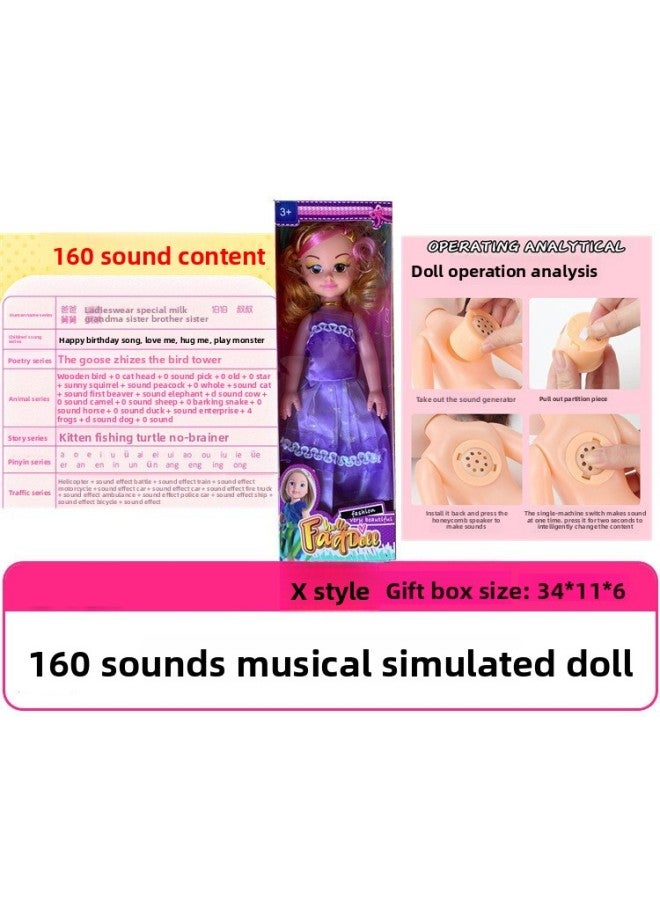 According To The Sweet Barbie Children's Big Gift Box Set Girl Toy Small Doll Dress Training Class Mixed Batch Prizes