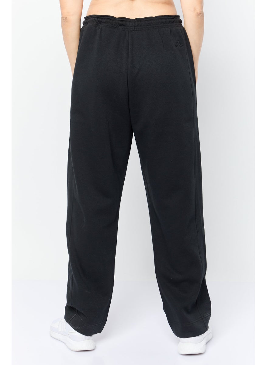 Adidas - Women Sportswear Fit Brand Logo Outdoor Sweatpants, Black - Image 1