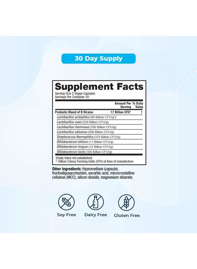 VitaMedica Daily Balance Probiotic-8 | Probiotic Supplement | 16 Billion CFUs | Gut Health | Digestive, Skin, & Immune Support | Constipation, Diarrhea, Gas & Bloating Relief | Vegan | 60 Count - Image 5