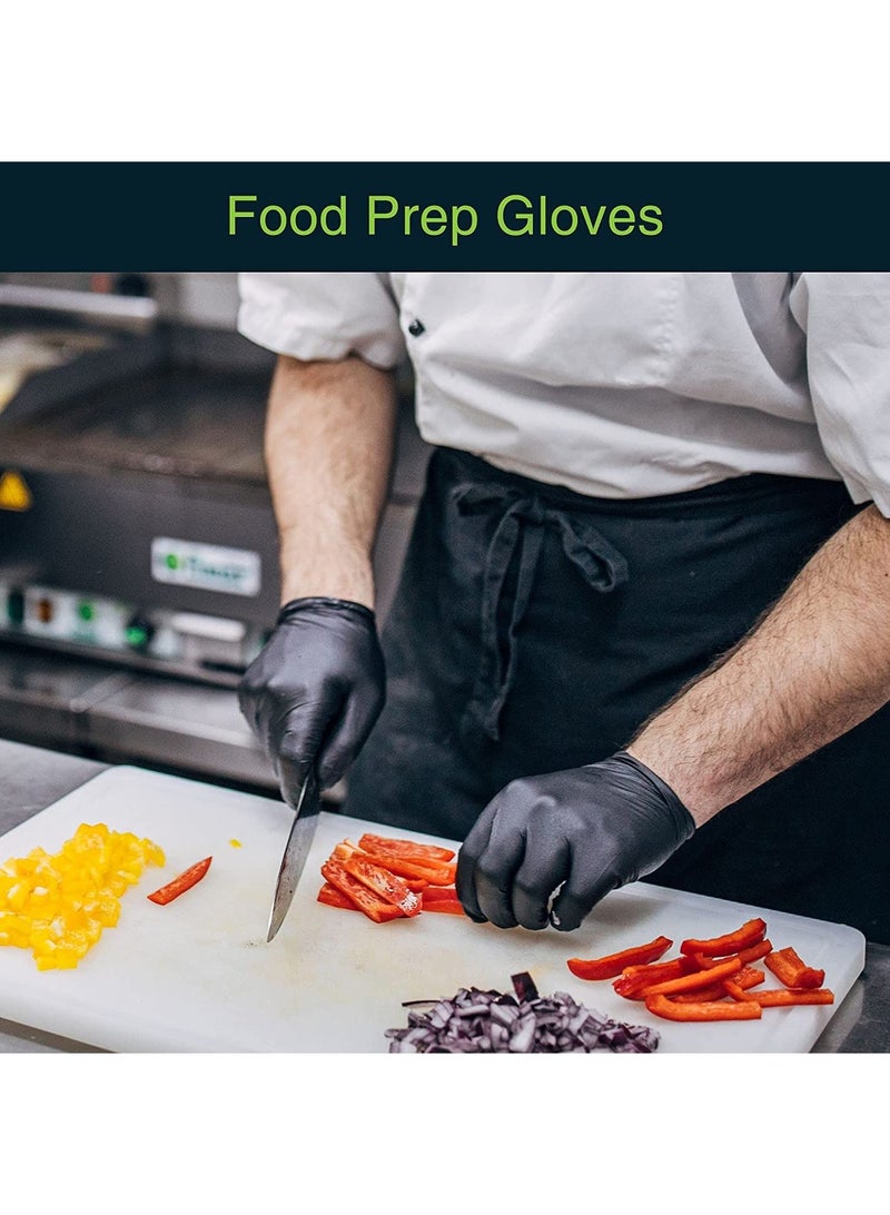 Black Disposable Vinyl Powder Free Gloves For Multi Purpose Uses  Large Size  70 Pcs - Image 3